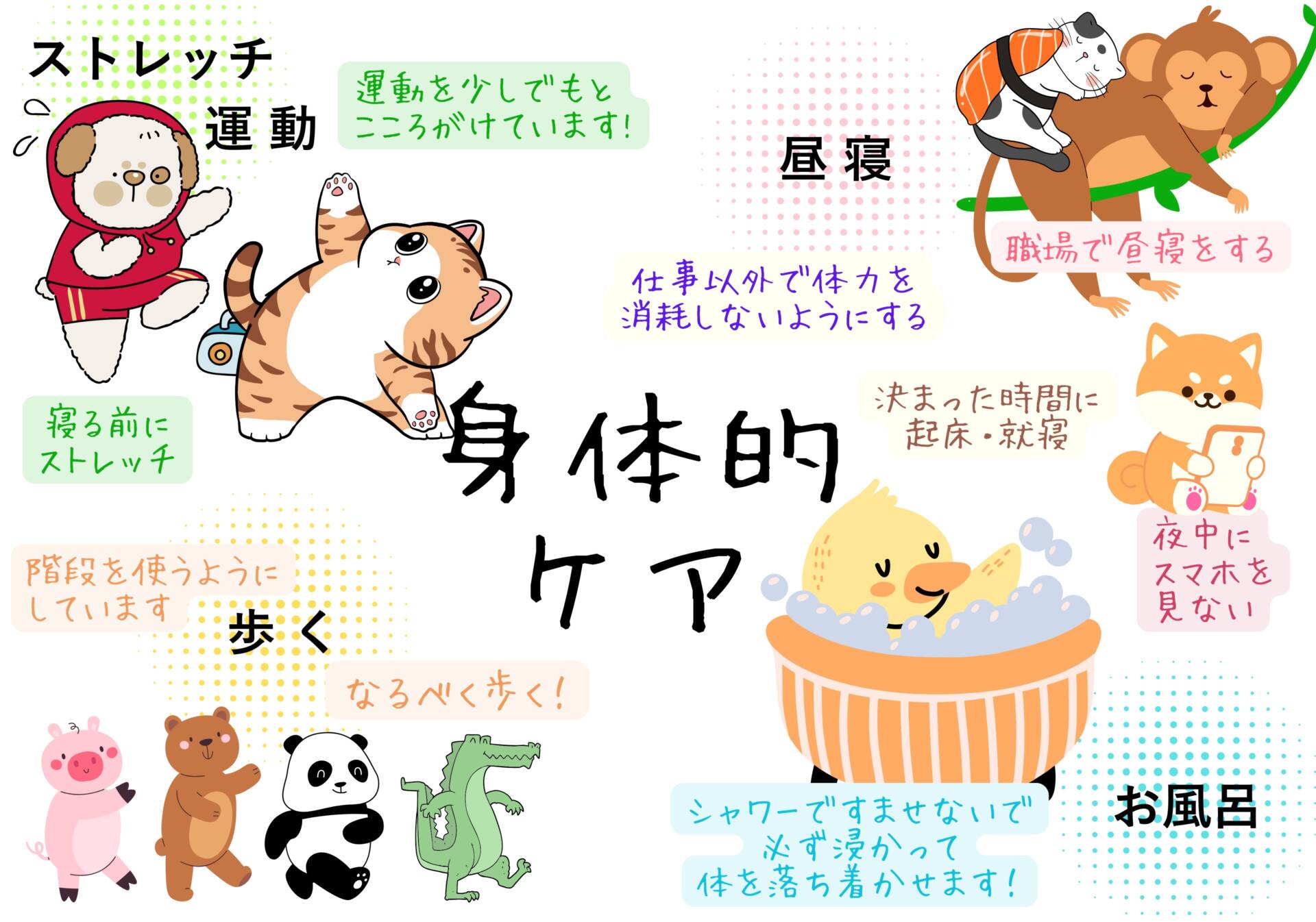 身体的ケア画像